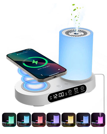 Multi Functional Aromatherapy Diffuser With Wireless Charger