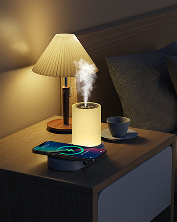 Multi Functional Aromatherapy Diffuser With Wireless Charger